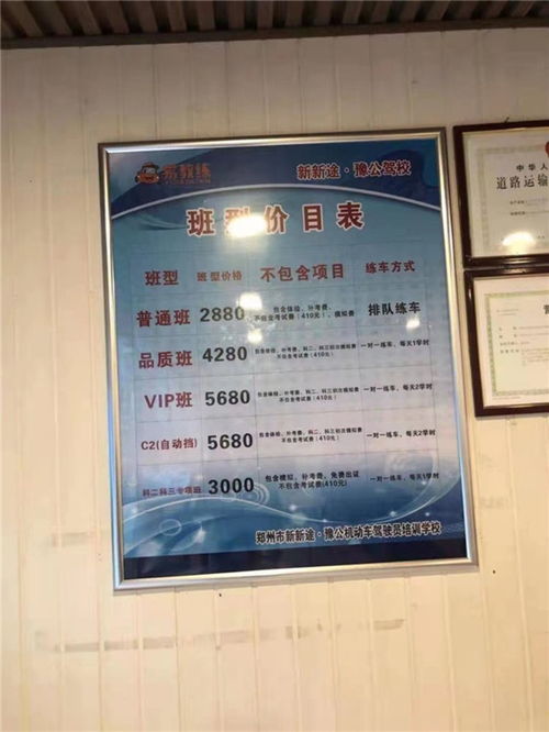 汽车证报名多少钱
